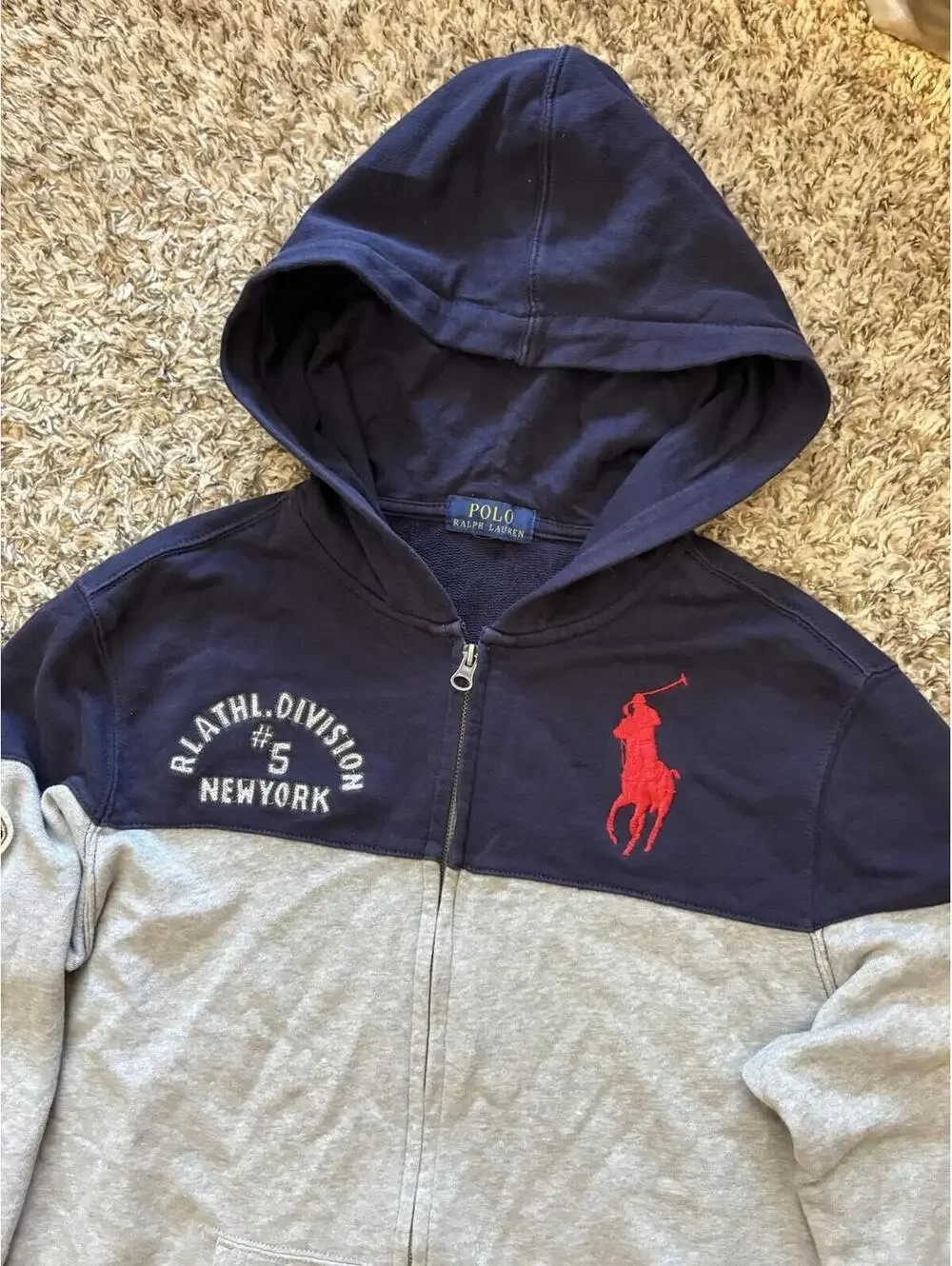 Polo Ralph Lauren Big Pony Athletic Division #5 Champs Boys Hoodie Jacket Boys